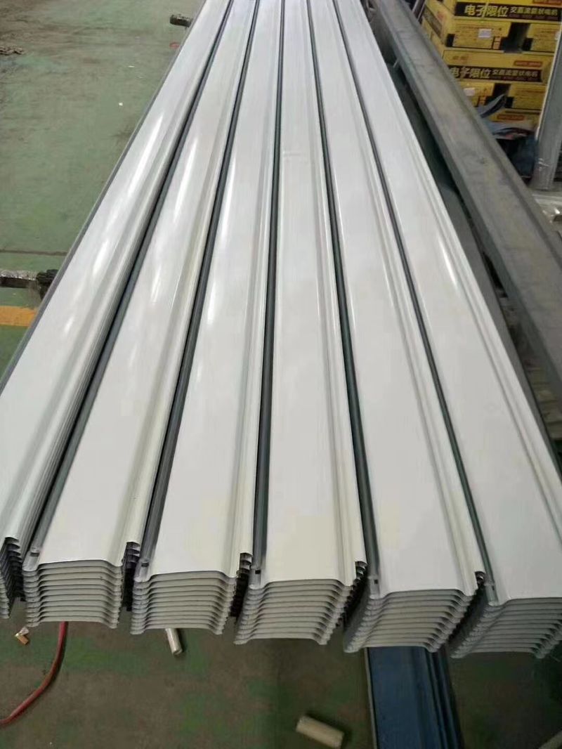 White roller shutter door slats stacked for export